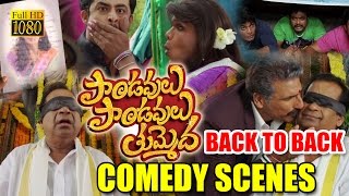 Pandavulu Pandavulu Tummeda Movie Back To Back Comedy Scenes  Mohan Babu Vishnu Manoj Hansika [upl. by Valdis]