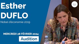 Audition d’Esther Duflo prix Nobel d’économie [upl. by Icak]