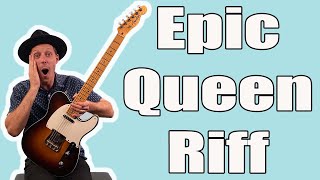 Another One Bites The Dust Guitar Lesson Queen [upl. by Yelak]