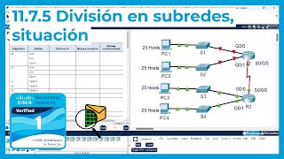 1175 Packet Tracer 🔍📨 – División en subredes situación CCNA Curso 1 [upl. by Bonita955]