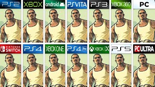 Comparing GTA San Andreas in All Consoles Side by Side 4K [upl. by Verras]