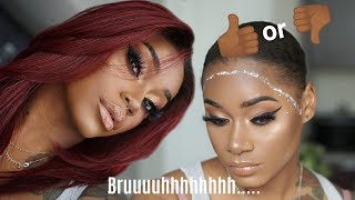 BOLD HOLD FIRST IMPRESSION  MY NEW REDBURGUNDY LACE WIG [upl. by Queri]