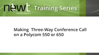 Making a Three Way Conference Call Polycom 550 or 650 [upl. by Rossuck147]