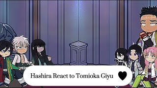 Hashira React to Tomioka Giyu  Speed Up Video [upl. by Salohcim299]