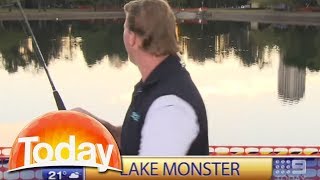 Fishing segment on live tv goes horribly wrong [upl. by Fortunio]