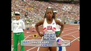 USAs Gail Devers Claims 100m Gold In Tight Finish  Barcelona 1992 Olympics [upl. by Maleki556]