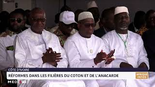 Côte dIvoire  réformes dans les filières du coton et de lanacarde [upl. by Ruder]