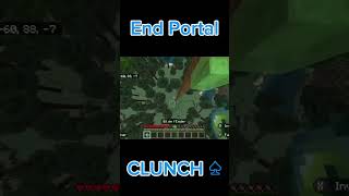 End portail clunch minecraft subscribe NanuxX [upl. by Wenz]