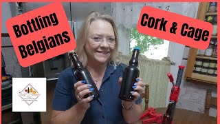 Bottling Belgians using cork and cage [upl. by Jackelyn]