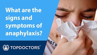 What are the signs and symptoms of anaphylaxis [upl. by Artinek]