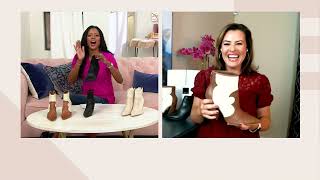 Dolce Vita Leather Heeled Ankle Boots  Noraya on QVC [upl. by Aid335]