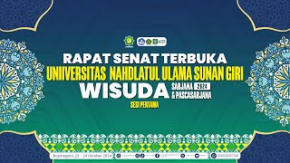 RAPAT SENAT TERBUKA UNUGIRI BOJONEGORO SESI 1 WISUDA SARJANA DAN PASCASARJANA Tahun 2024 [upl. by Etnahsa112]