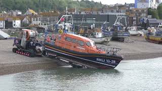 Hastings RNLI Lifeboat Launch 2nd June 2024 [upl. by Eet]