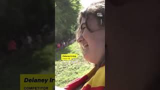 Woman Wins Cheese Rolling Race After Falling Unconscious [upl. by Klement]