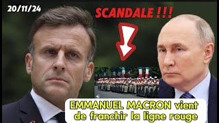 🛑CRISE RUSSIE UKRAINE  voici comment MACRON à gâté toute forme de négociation [upl. by Rodie926]