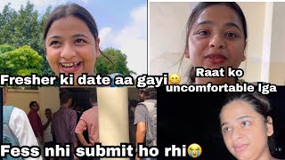 Freshers ki date aagayiBBD me fees nhi submit ho rhaRaat ko darrr laga [upl. by Oinotnanauj]