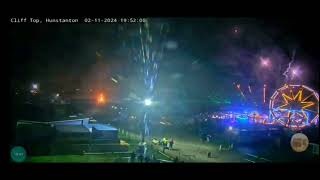 Hunstanton Clifftop Fireworks Display And Laser Light Show 021124 [upl. by Ardyaf]