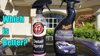 Meguiars Ultimate Quick Detailer VS Adams Detail Spray [upl. by Kartis]