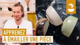 Apprenez à émailler une pièce en poterie sur Artesanecom [upl. by Resa]