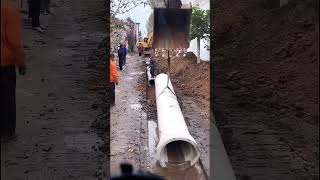 Underground drainage pipe construction process [upl. by Remot]