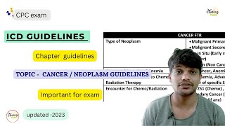 ICD guidelines ll Cancer guidelines ll cpcexam cpc aapc icd icdguidelines cpcexam2023 [upl. by Buehler]