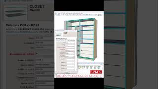 Diseña closets y roperos con componentes dinámicos  REPISAS DINÁMICOS sketchup carpinteros [upl. by Rieger554]