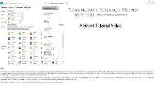 Thaumcraft Research Helper Tutorial [upl. by Cherice]