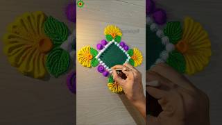 Rangoli designs for diwali simple and easy rangolidesign diwalirangoli shorts [upl. by Corb]