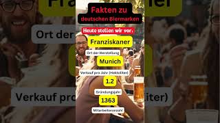 Deutsche Biermarken Vorstellung  heute Franziskaner [upl. by Maryn]