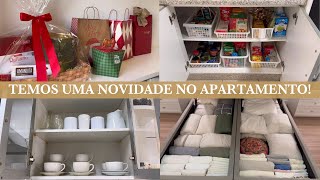 VLOG fazendo presentes de natal organizando a cozinha da minha tia e minha cama box baú [upl. by Weisler956]