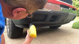 Silverado Sun Faded Plastic Trim Back to Black Heat Gun Life Hack [upl. by Charles]