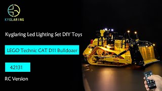 Kyglaring Led Light Kit for LEGO Technic 42131 CAT D11 Bulldozer RC Version [upl. by Neveda]