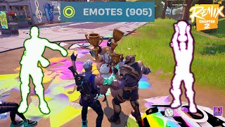 Copying Every Player I See Emotes in Fortnite 905 Emotes💀 [upl. by Losyram816]