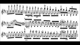 Niccolò Paganini  Caprice for Solo Violin Op 1 No 2 Sheet Music [upl. by Imelida]