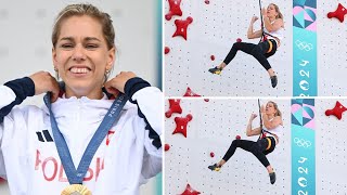 Paris Olympics 2024 Aleksandra Mirosław Wins OLympics Gold Medal in the speed climbing [upl. by Affrica148]