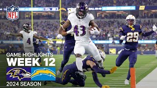 Baltimore Ravens vs Los Angeles Chargers Game Highlights  NFL 2024 Season Week 12 [upl. by Anyahs]