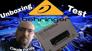 BEHRINGER UMC22 UPHORIA  UNBOXING  TEST et AVIS behringer UMC22 UPHORIA [upl. by Paluas988]