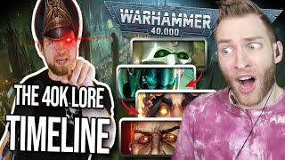 40K MAKES SENSE NOW Reacting to quotWhat is Warhammer 40000  Timeline of 40k Lorequot by Bricky [upl. by Anirual]