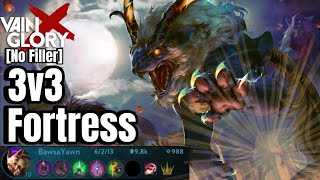 VainGlory No Filler 3v3 Support Fortress 4  Quick to the Kill [upl. by Einwahr781]