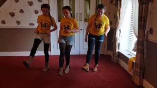 Hucklebuck Line Dance by Jiving Juniors [upl. by Ratcliffe]