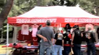 HELLS ANGELS SFV 2011 Big Red Machine Bike Show Videoavi [upl. by Nwatna650]