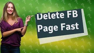 How do I delete my FB page permanently from mobile [upl. by Neill]