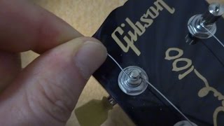 Gibson 2015 GForce Restring ギブソン 2015 Ｇフォース弦の交換 [upl. by Harilda]