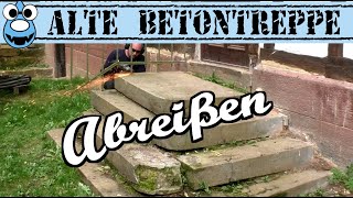 🔨Abriss der alten Betontreppe💥 [upl. by Florian]