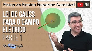 Lei de Gauss para o campo elétrico parte 1  Física Ensino Superior [upl. by Ahsahtan]