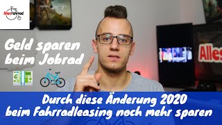 Fahrradleasing 20202021 Dank Neuerung beim Jobrad Geld sparen  025 Regel  Alles Fahrrad [upl. by Fina130]