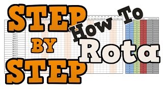 STAFF ATTENDANCE SHEET HOW TO CREATE A SIMPLE ROTA FOR STAFF IN EXCEL  EMPLOYEE SCHEDULE  FREE DL [upl. by Ennyl892]