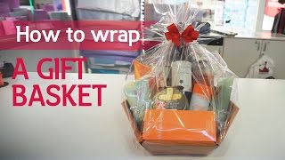 How to wrap a gift basket [upl. by Calisa]