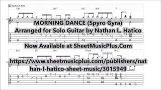 Morning Dance Spyro Gyra Arranged for Solo Fingerstyle Guitar [upl. by Adaner]