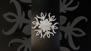 How to make easy paper snowflake shorts snowflakes part 65craft creative art yt papercrafts [upl. by Arlee]